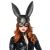 Bondage Bunny Mask One Size Black