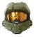 Men S Master Chief 1/2 Mask Green One Size Adult