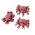 Fimo Clay Animals Crabs Red/Burgundy Color 0.75 Inch
