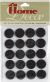 Adhesive Felt Round Studs Black 19mm X 2mm