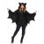 Women s Plus Size Cozy Bat Costume Black 1X/2X