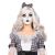 Women s Doll Mask Costume Accessory White One Size