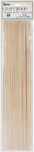 Unfinished Natural Wood Dowel Rods 12 Inches Natural 0.125 Inches