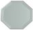 Octagon Glass Mirror Placemat With Bevel Edge 12 inches