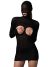 Womens Kink Opaque Masked Cupless Mini Dress with Bare G String Back Black One Size