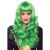 Women s Misfit Long Wavy Wig Green One Size