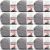Spinrite Bernat Fabwoolous Yarn Steel Pack of 12 Skein