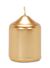 Mini Pillar Candle Metallic Gold 2 X 2.5 Inches