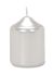 Mini Pillar Candle Metallic Silver 2 X 2.5 Inches