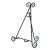 Decorative Easel Black 12 inches