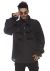 Men s Renaissance Ruffle Front Pirate Shirt Medium Black
