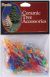 Ceramic Christmas Tree Accessories Mini Twist Pin Multi Color 0.25 Inch