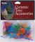 Ceramic Christmas Tree Accessories Flame Pin 0.625 Inch Multi Color
