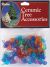 Ceramic Christmas Tree Accessories Medium Globe Pin Multi Color 0.5 Inch