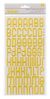 Thickers Glitter Foam Alphabet Stickers Boardwalk Honeycomb