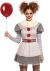 Women s 2 PC Creepy Clown Costume X Large