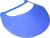 Visor with Vinyl Coil Royal Blue 8.75 X 3.75 Inches