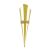 Lapel Pin Vase With Braid Trim Gold