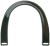 Plastic Purse Handles 6 X 5.5 Inches U Shaped Black