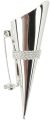 Lapel Pin Vase with Braid Trim Silver
