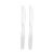 Plastic Knives White Clear