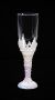 Champagne Glass Filigree Finished Edge 4 Inches