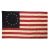 Tea Stained 13 Star Colonial American Flag 36 X 60 Inches