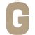 Paper Mache Letter G 8 X 5.5 Inches