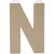 Paper Mache Letter N 8 X 5.5 Inches