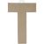 Paper Mache Letter T 8 X 5.5 Inches