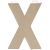 Paper Mache Letter X 8 X 5.5 Inches