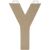 Paper Mache Letter Y 8 X 5.5 Inches