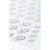 Stickers Silver Double Heart
