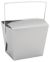 Chinese Take Out Noodle Boxes Small Metallic Silver 8 oz