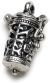Prayer Box metal Charm Time Capsule Antique Silver