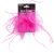 Ostrich Feather Hair Clip Hot Pink
