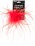Ostrich Feather Hair Clip Red