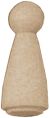 Wood Turning Shapes Doll Pin 2 Inches