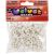 Flocked Pony Beads White 6mm X 9mm?