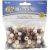 Round Wood Beads 12 mm Earth Tones