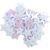 Star Sequins White Iridescent 18mm