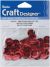 Cupped Sequins Red 10mm