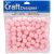 Acrylic Pom Poms Light Pink 0.5 Inch
