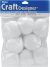 Acrylic Pom Poms White 2 Inches