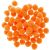 Acrylic Pom Poms Orange 0.25 Inches