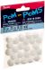Acrylic Pom Poms White 10mm