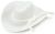 Cowboy Hat with Rope Trim 0.75 Inch White