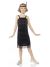 Karnival Costumes Roaring 20s 1920 Black Flapper Dress Girl s Costume X large 9 10