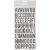 High Five Collection Thickers Alphabet Chipboard Black