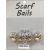Scarf Bail and 2 Matching Beads Set Fancy Flower